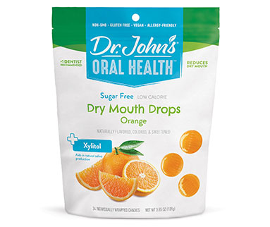 Orange Dry Mouth Drops